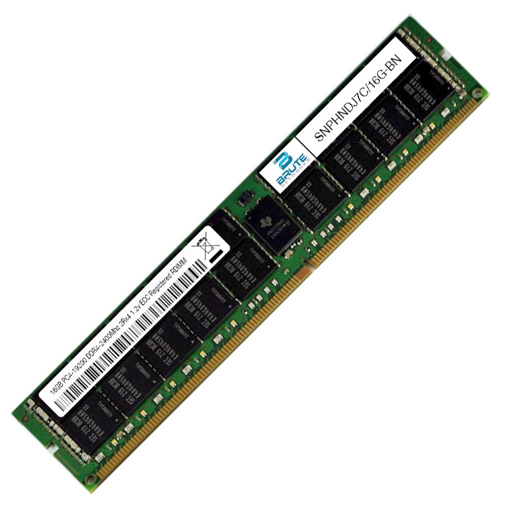 SNPHNDJ7C/16G - Dell Compatible 16GB PC4-19200 DDR4-2400Mhz 2Rx8 1.2v ECC  RDIMM