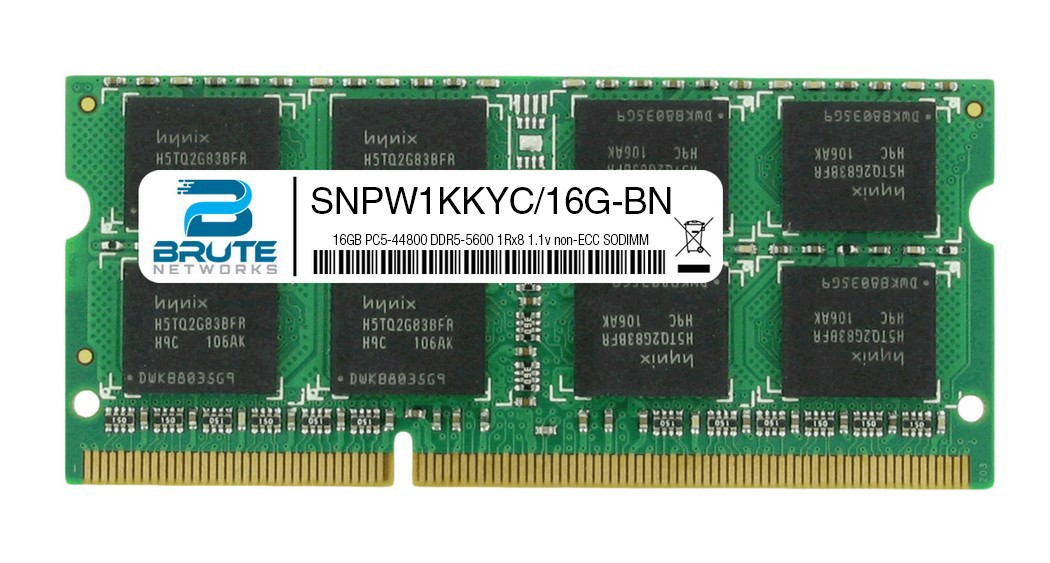 SNPW1KKYC/16G - Dell Compatible 16GB PC5-44800 DDR5-5600Mhz 1Rx8 non-ECC  SODIMM 810086126729 | eBay